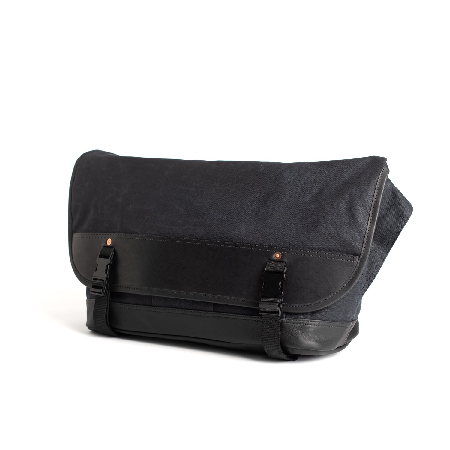 Black Courier Messenger Bag
