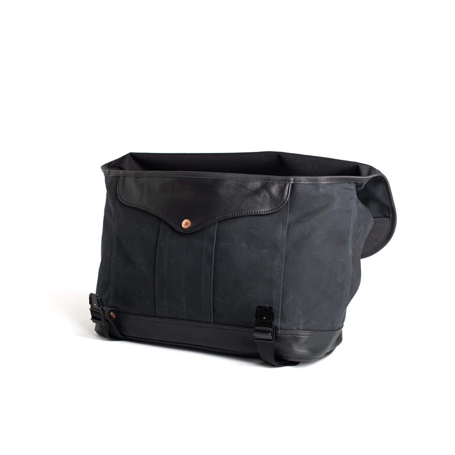Black Courier Messenger Bag