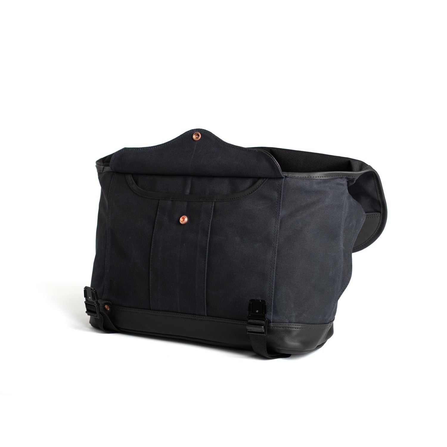 Black Courier Messenger Bag