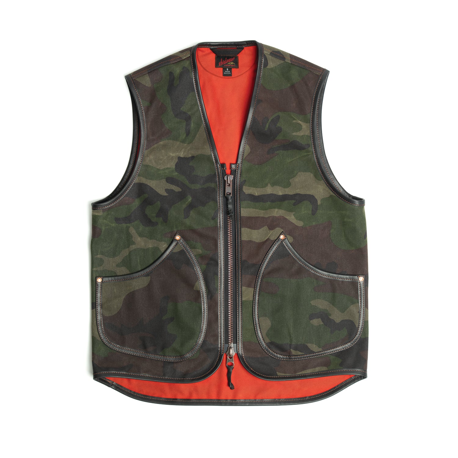 Camo Moleskin Lined Huron Vest