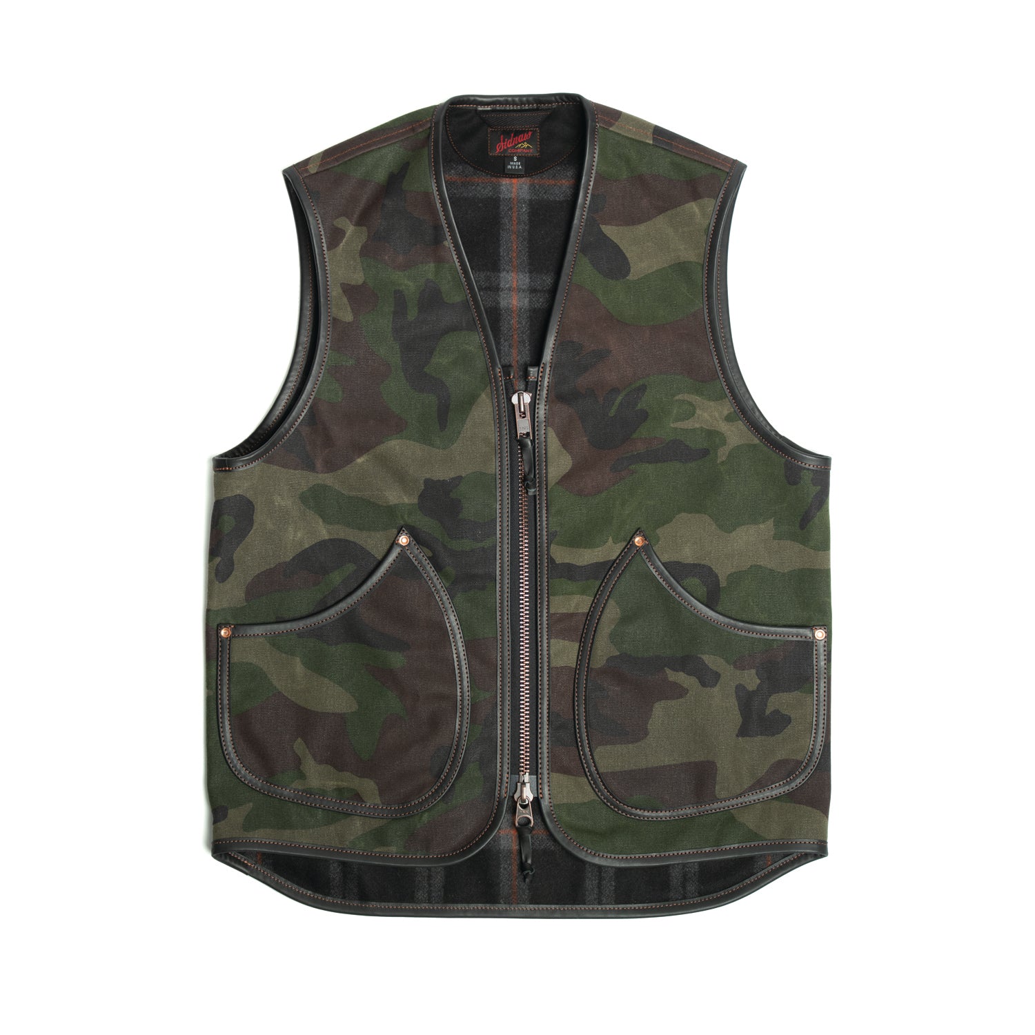 Camo Wool Lined Huron Vest