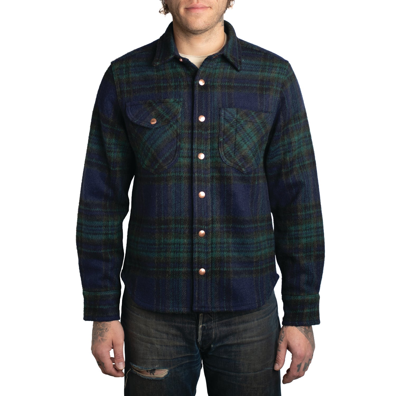 Plaid Wool Work Shirt