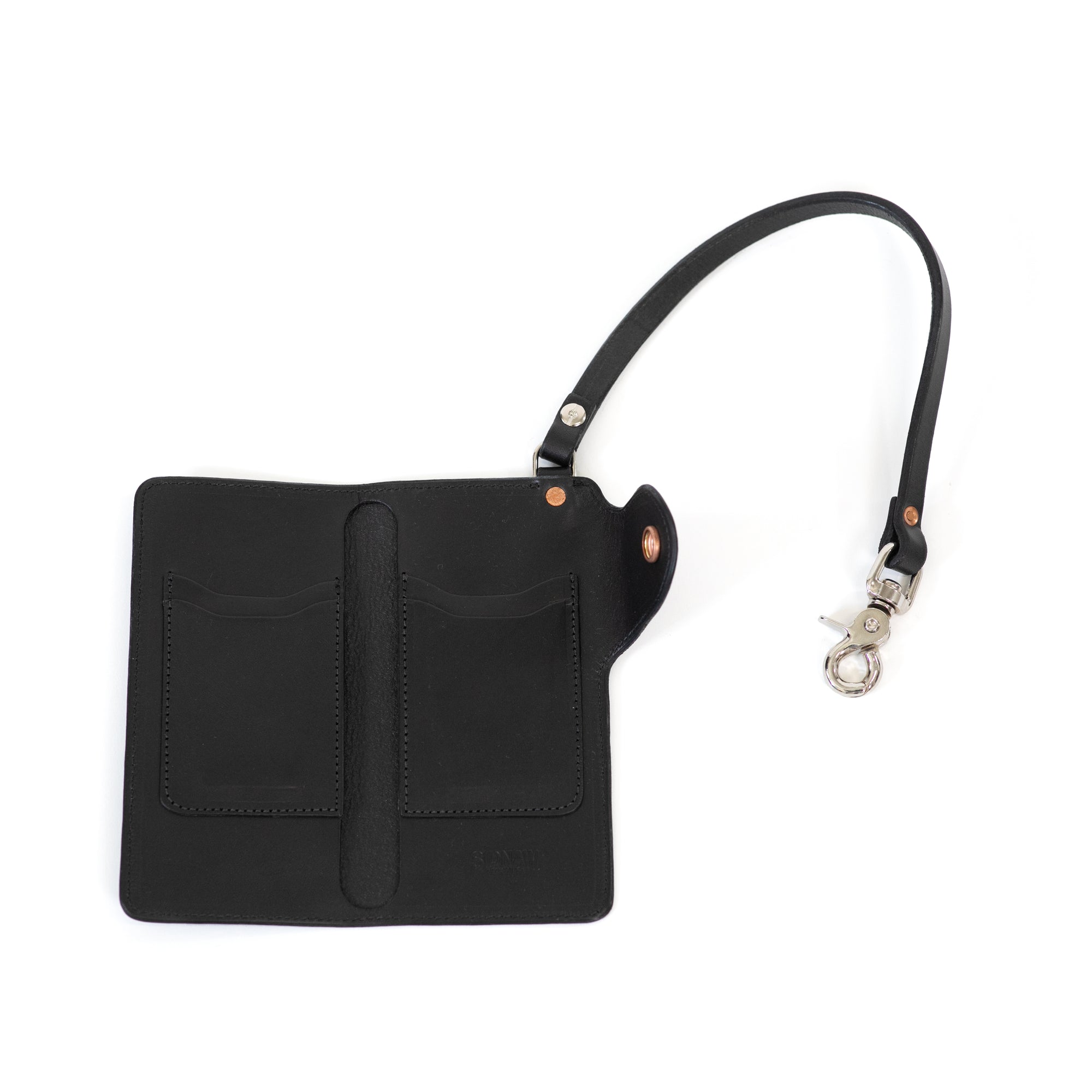 Black Trucker Wallet