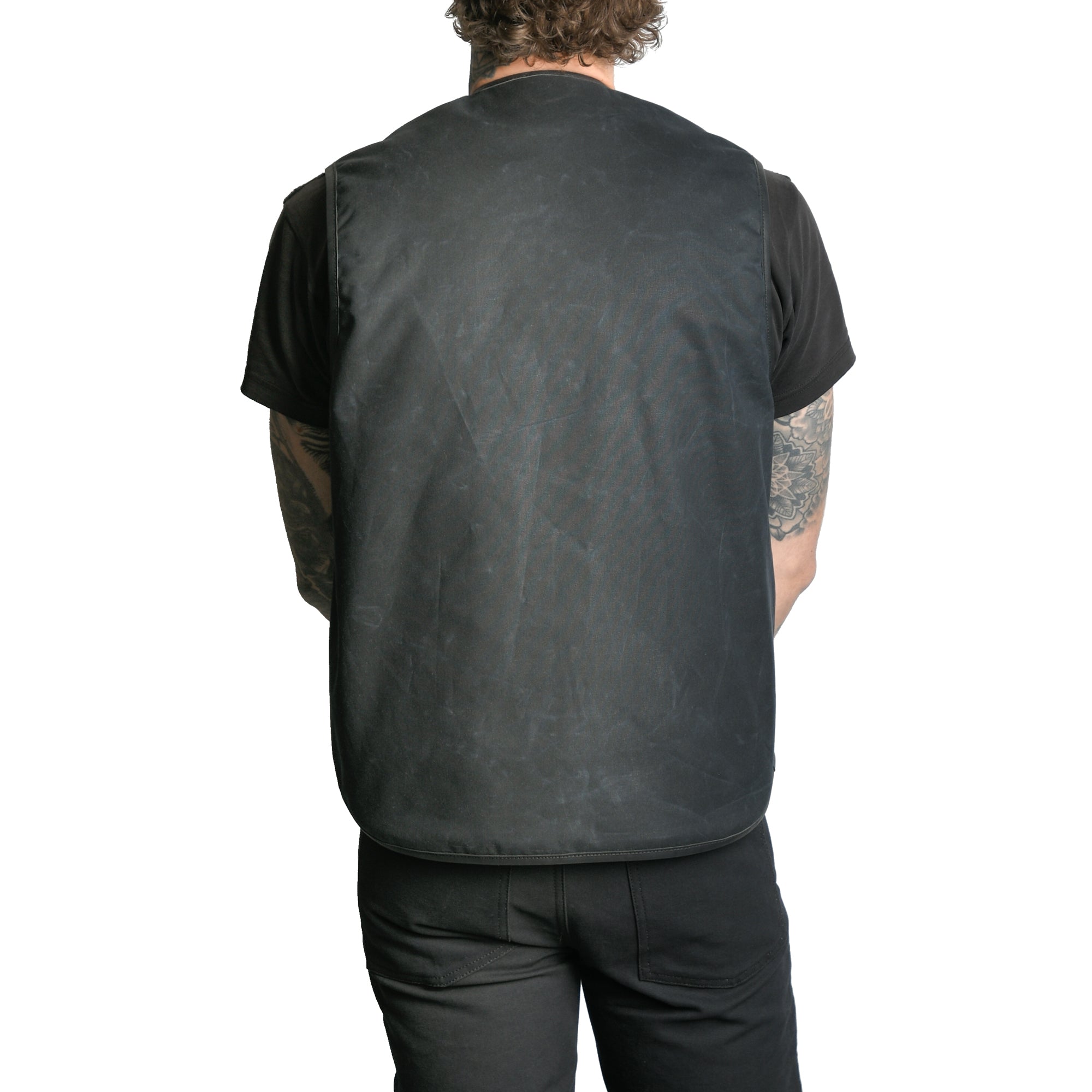 Black Waxed Canvas Huron Vest