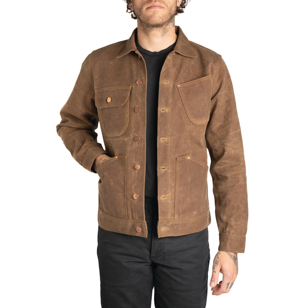 Brown Waxed Canvas Jacket FINAL SALE - Sidnaw Company