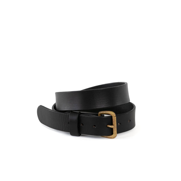 小物 CLANE LEATHER BELT Black Layered Cross Buckle belt in smooth calfskin Black - LOEWE