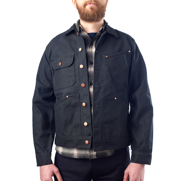 Black Waxed Canvas Jacket - Sidnaw Company