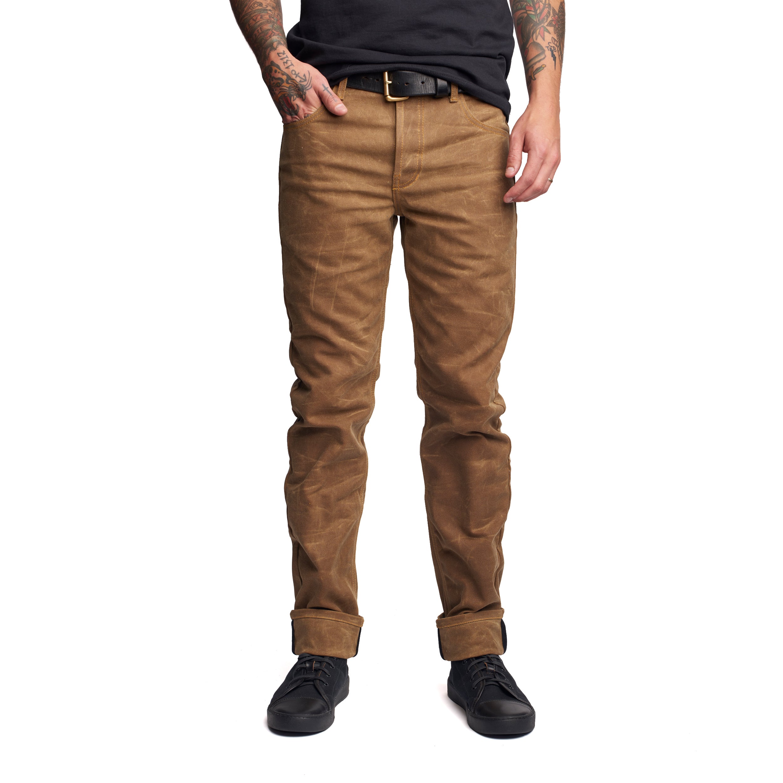 PantWaxedCanvasBrownModel1_1.